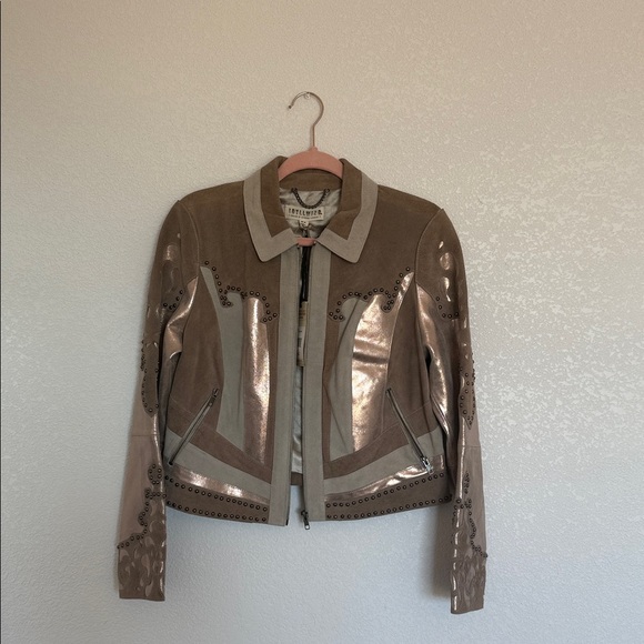 Idyllwind Tan and Bronze Studded Leather Jacket - Picture 5 of 6